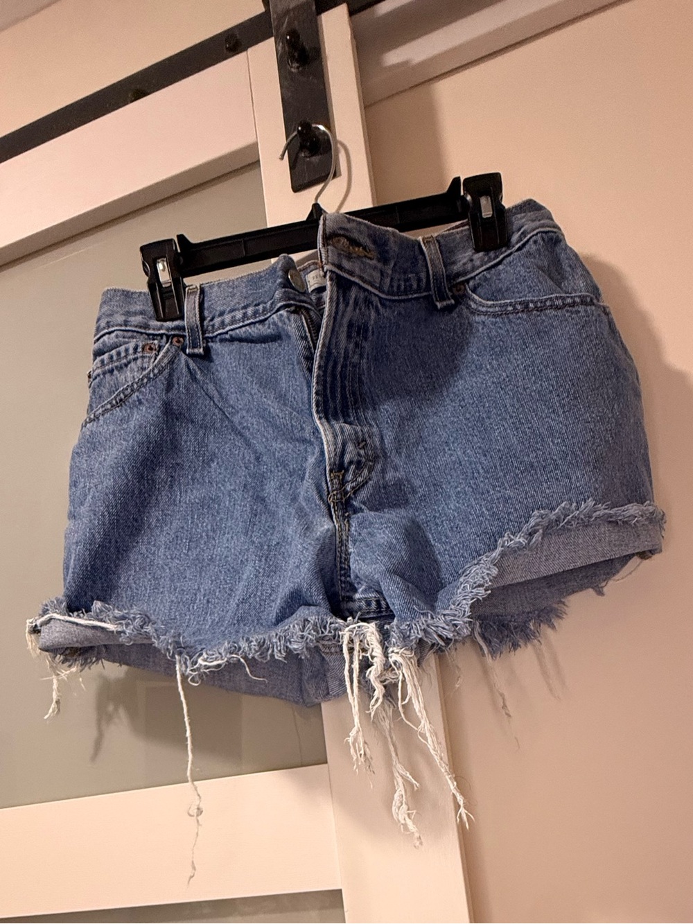 Levi’s cut offs.